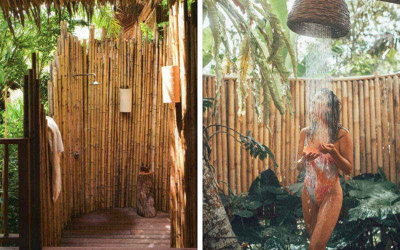 Как сделать летний душ своими руками из бамбука